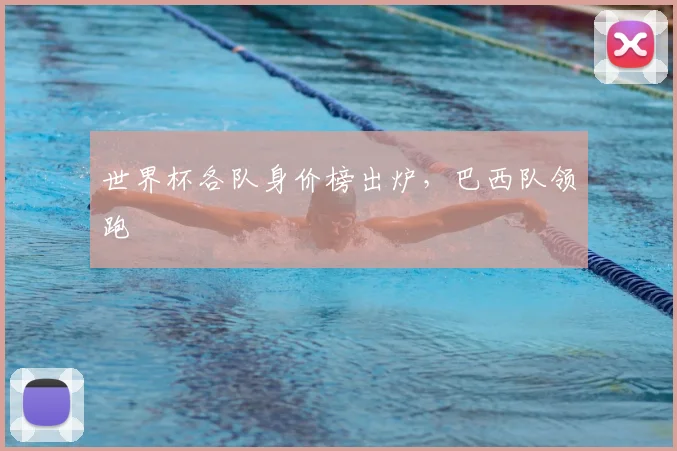 世界杯各队身价榜出炉，巴西队领跑
